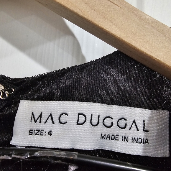 Mac Duggal 5988 Long Sleeve Jewel Neck Dress - Picture 7 of 9